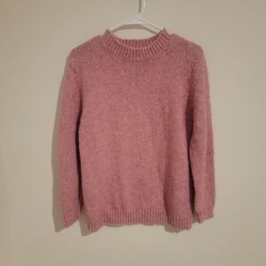 Bonnie And Bill Womens Size Small S Pink Wool Blend Mock Neck Sweater Barbie